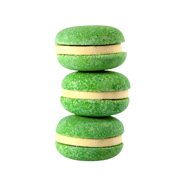 Macaron de bain effervescent